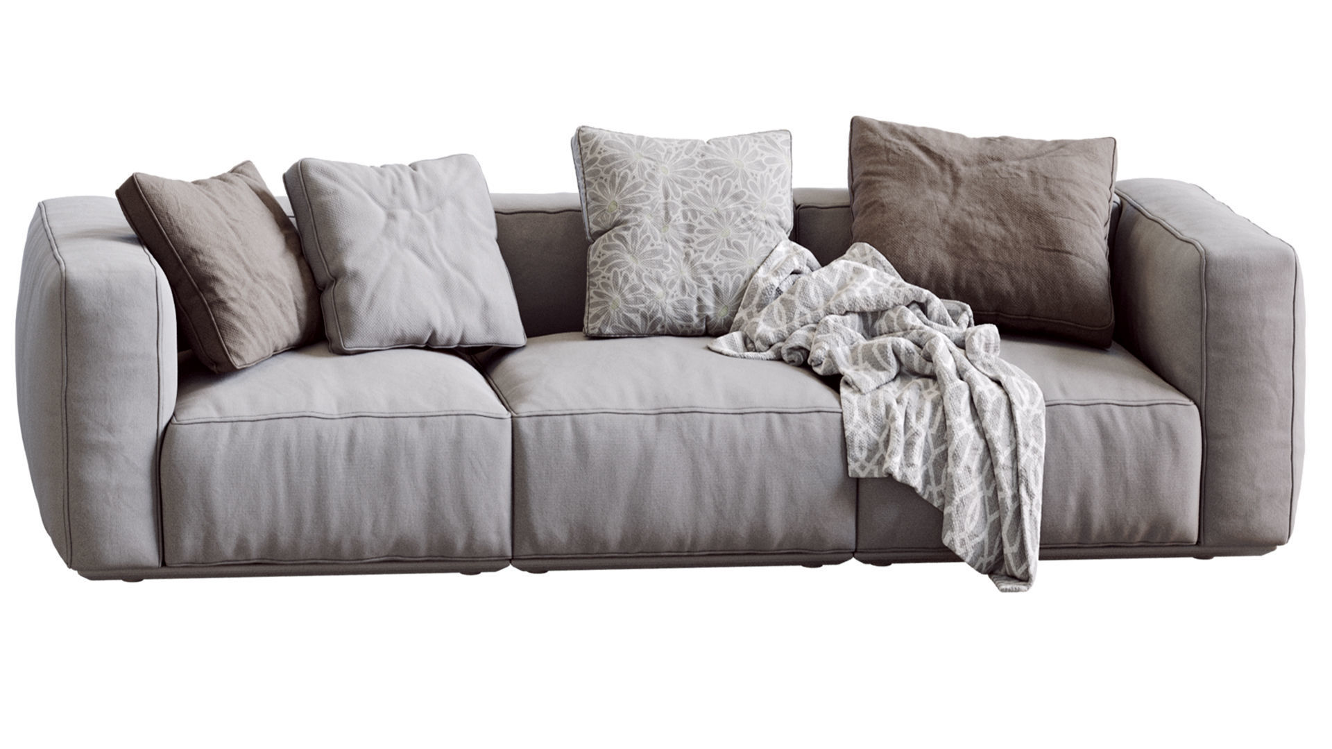 Arflex 1 sofa with pillows 3D model_7