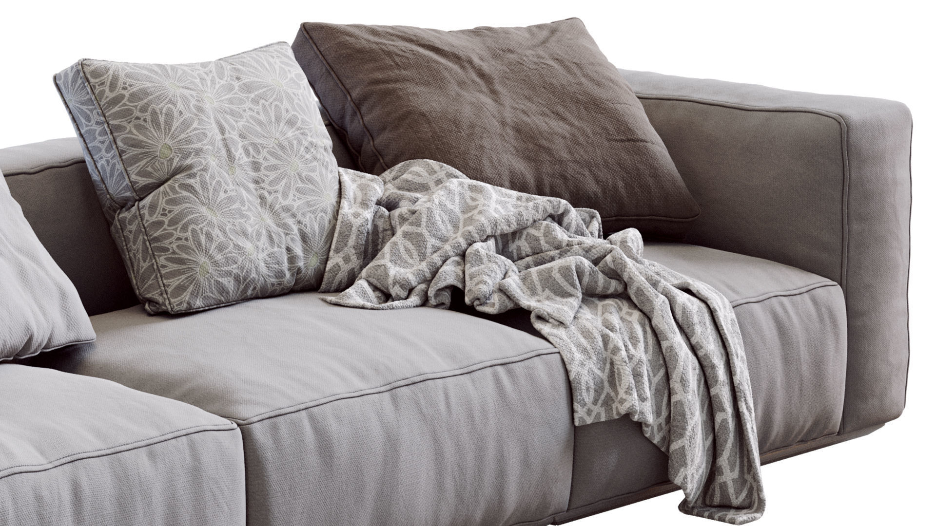 Arflex 1 sofa with pillows 3D model_5