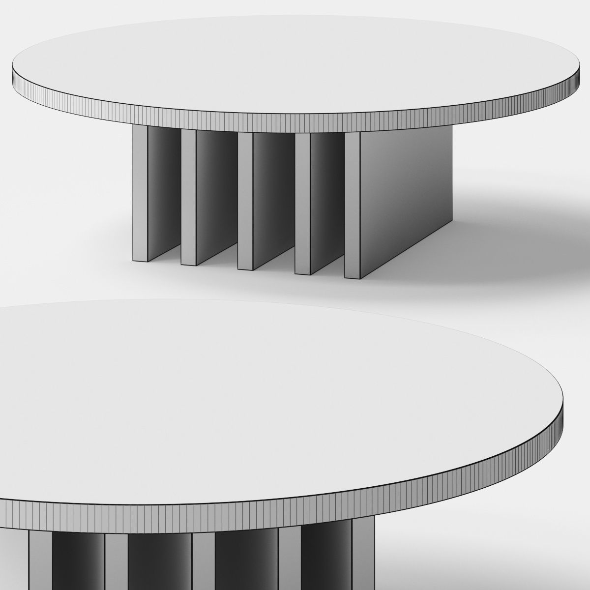 Lulu and Georgia Pentwater Round Coffee Table 3D model_1