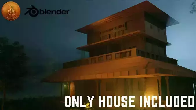 Medieval 3D house created in blender- Pack 2 of 10