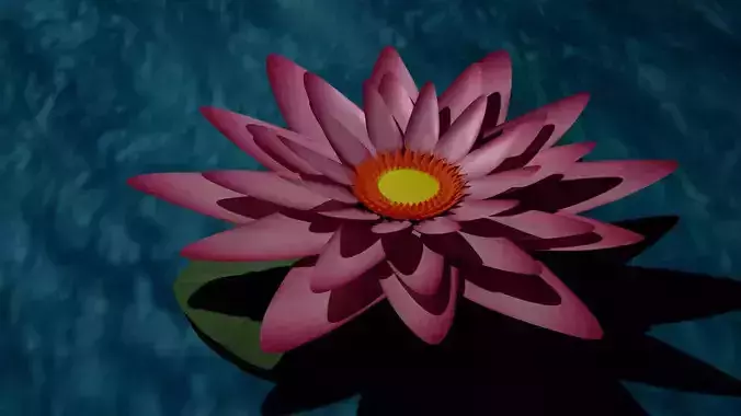 lotus 3d model obj and blend