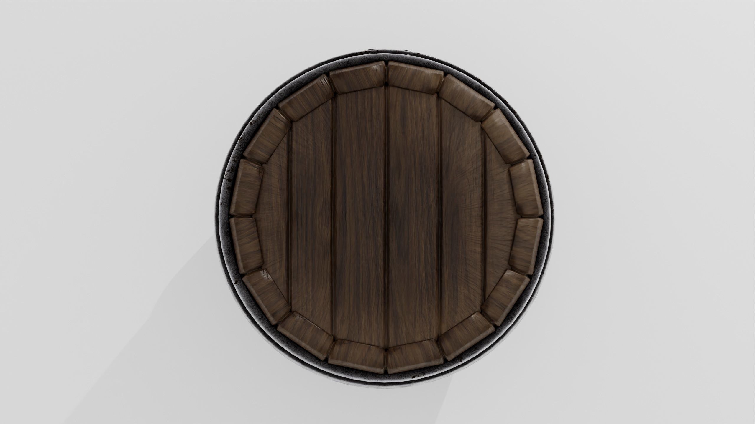 Wooden barrel 03 3D model_21