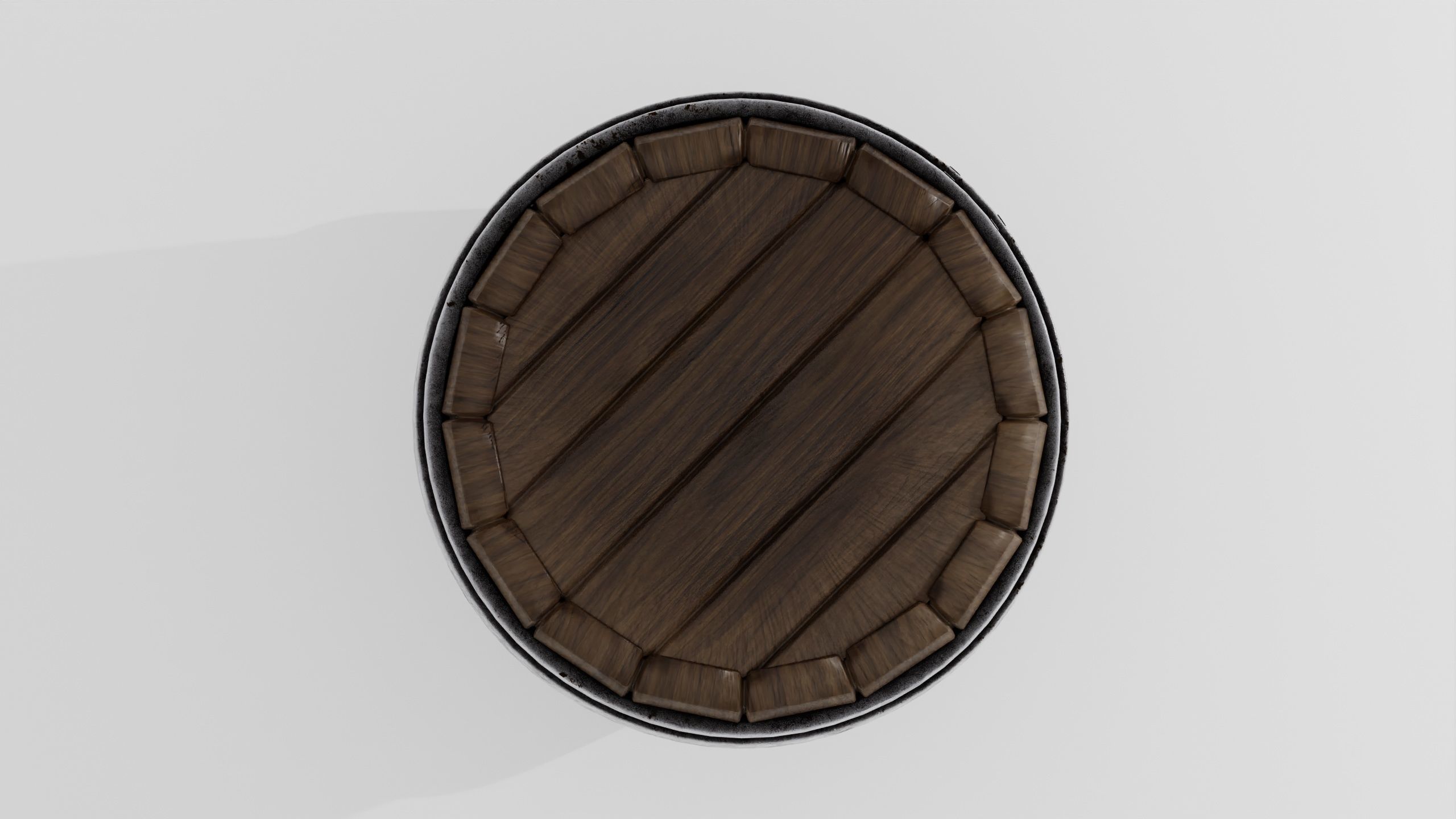 Wooden barrel 03 3D model_22