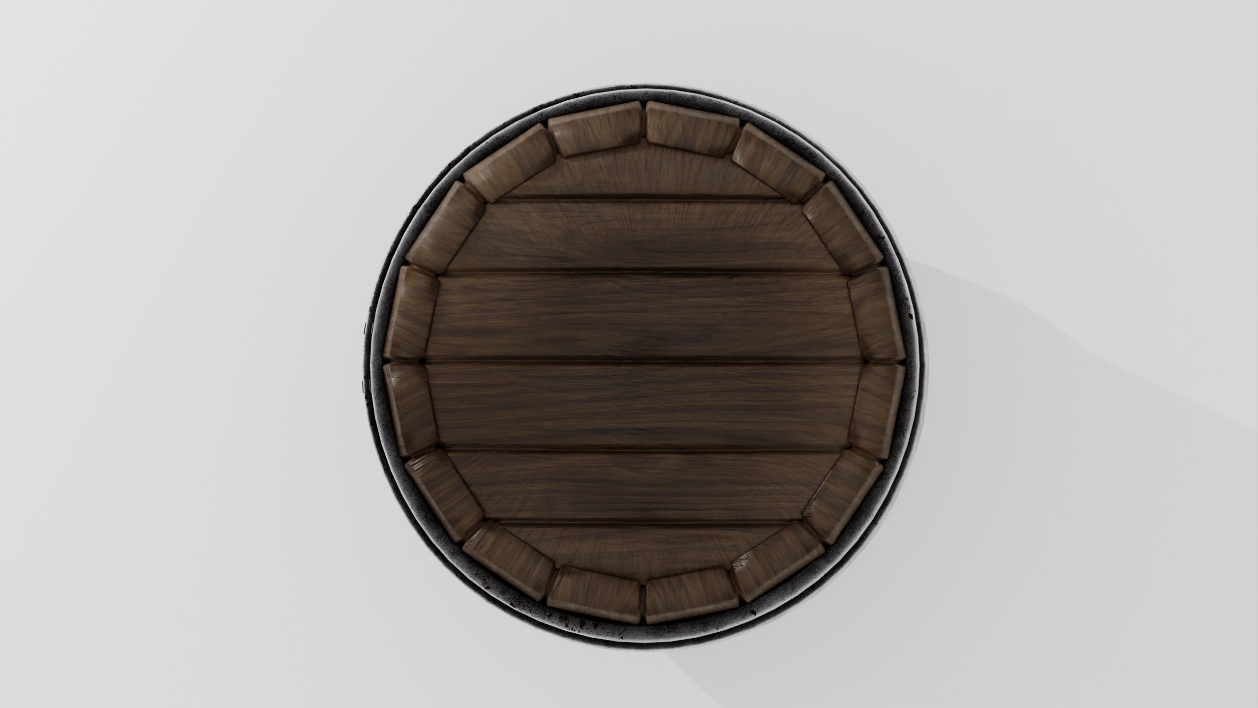 Wooden barrel 03 3D model_19