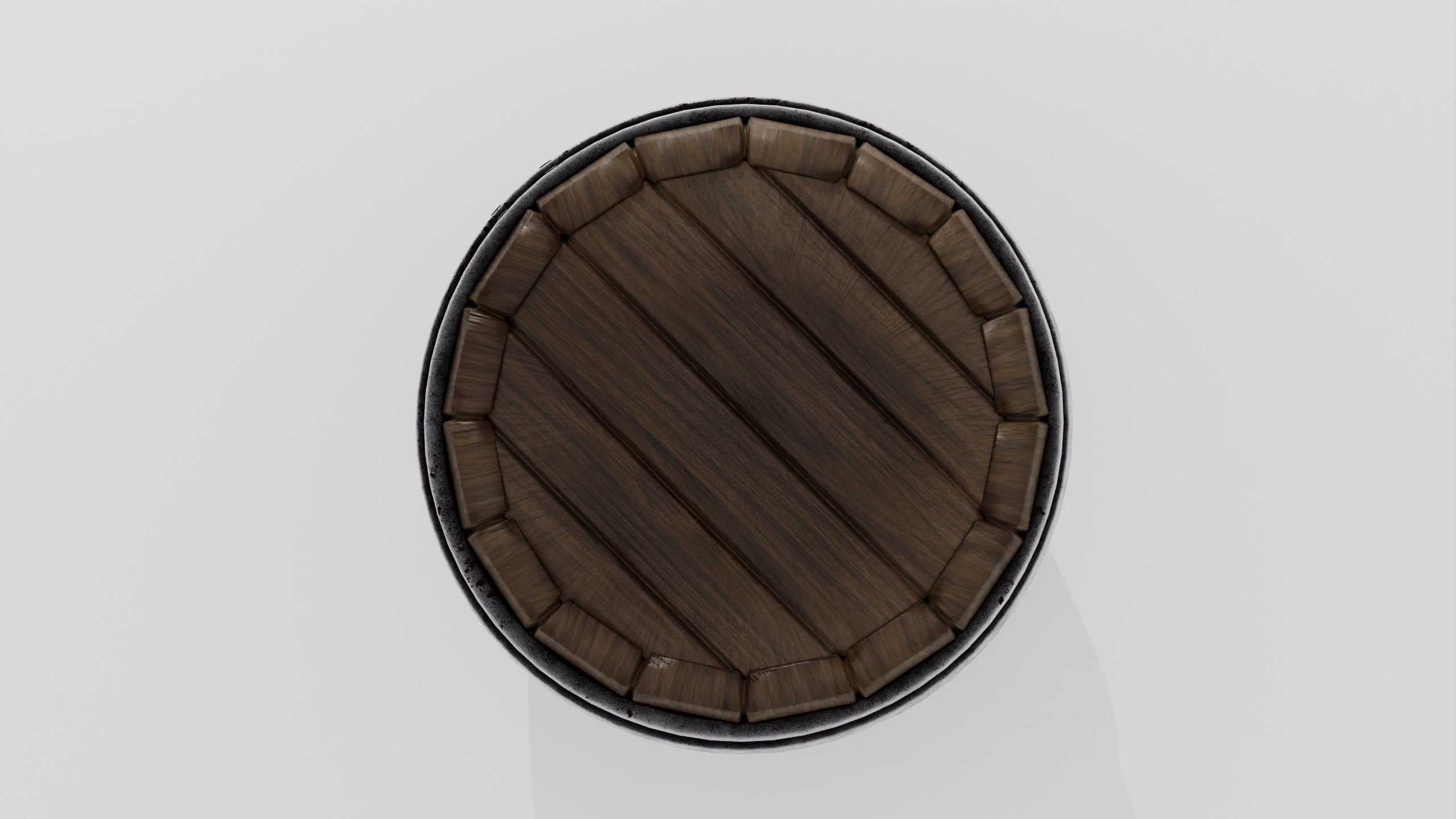 Wooden barrel 03 3D model_20