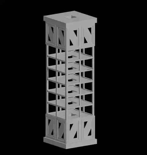 showcase tower with shelves