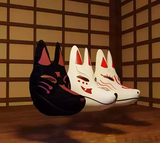 japan fox mask