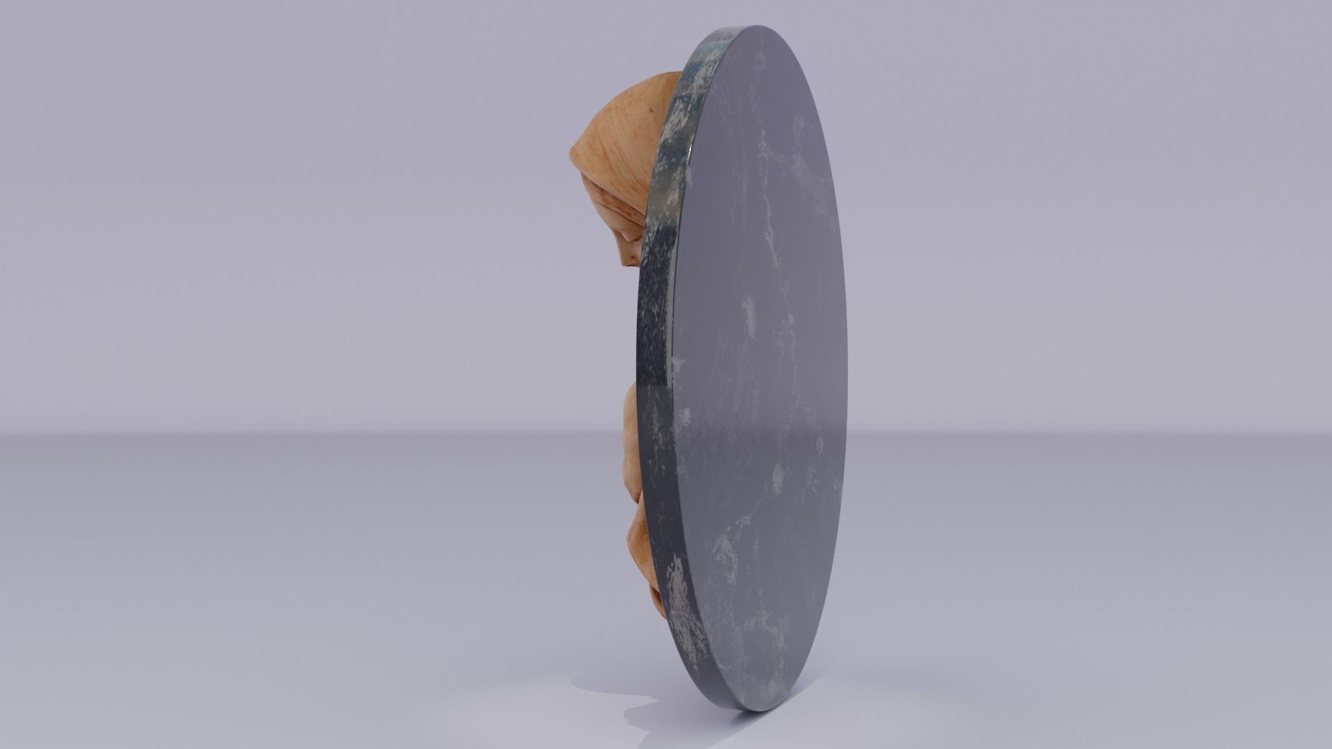 Mary with baby Jesus 01 Low-poly 3D model_18