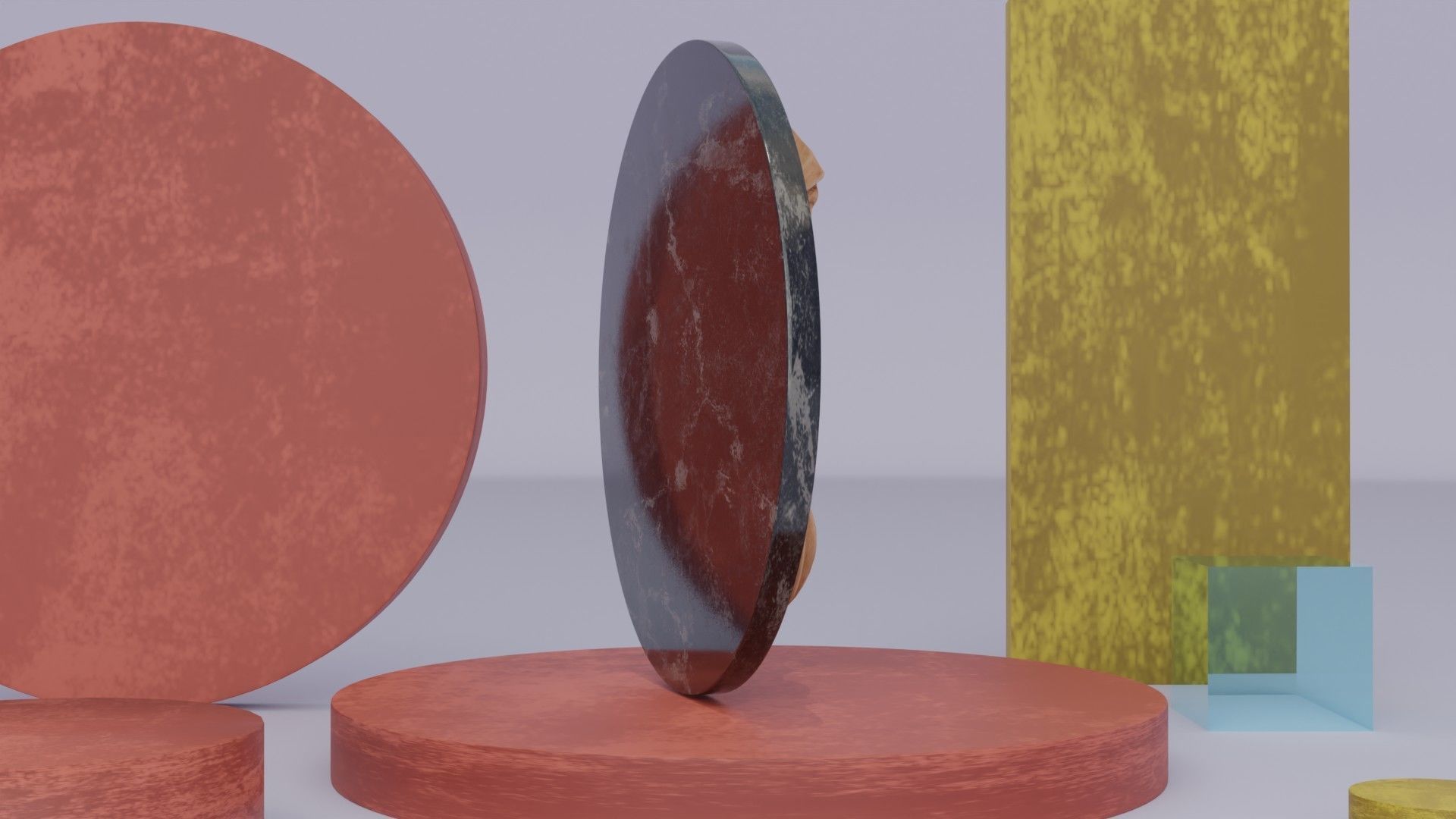 Mary with baby Jesus 01 Low-poly 3D model_4