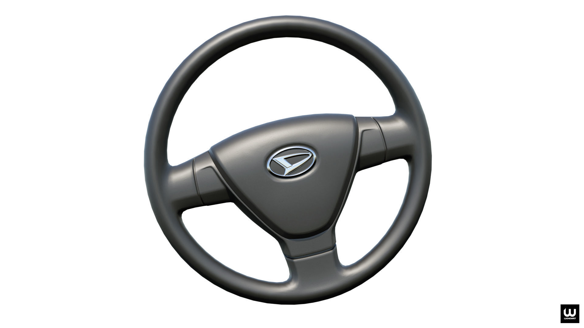 Daihatsu Steering Wheel Low-poly 3D model_7