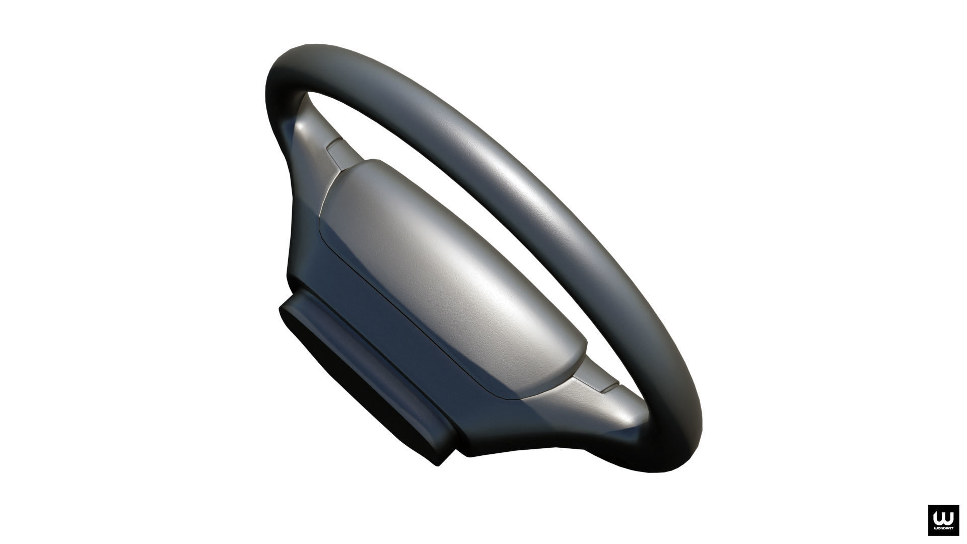 Daihatsu Steering Wheel Low-poly 3D model_4