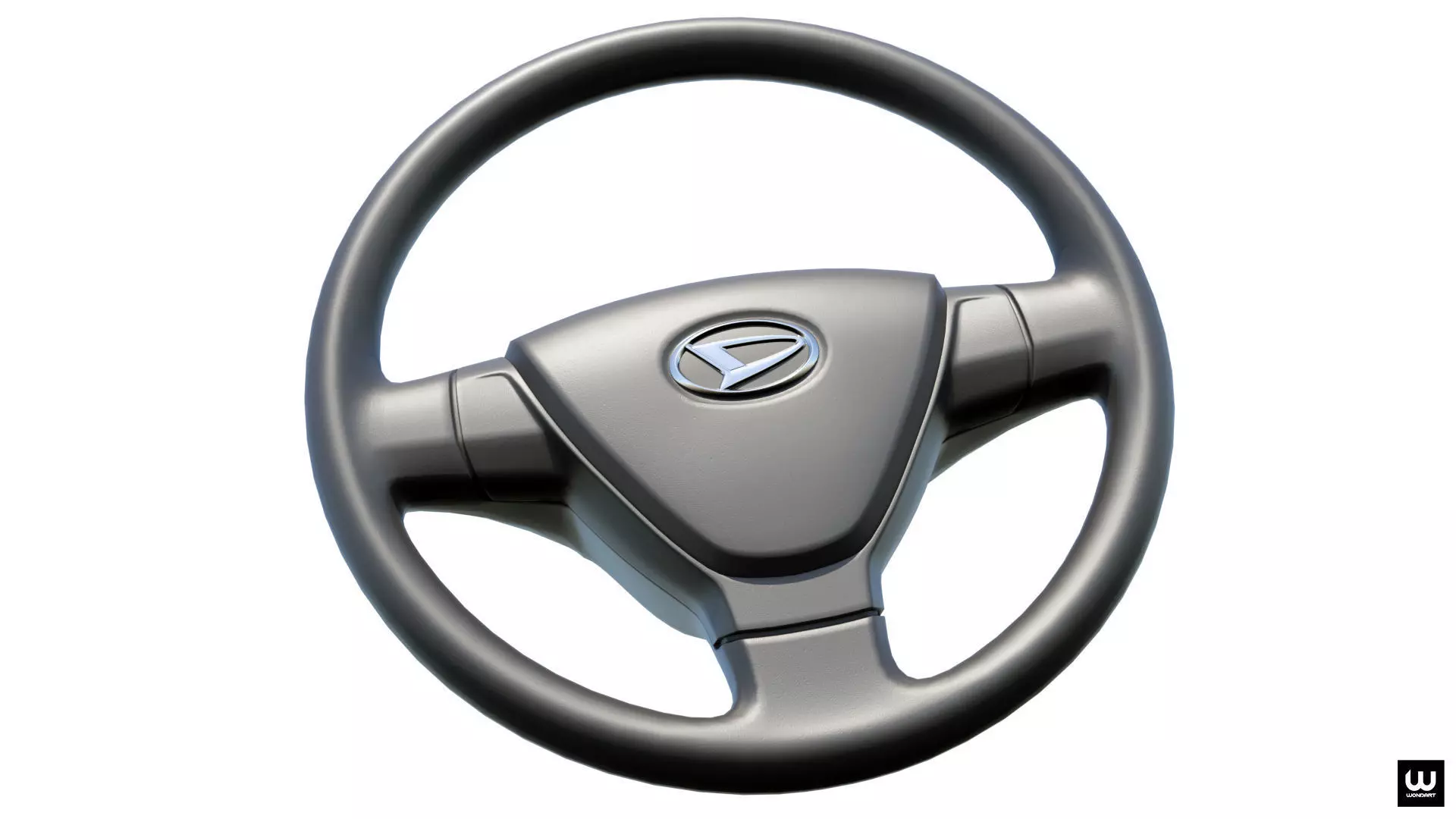 Daihatsu Steering Wheel Low-poly 3D model_0