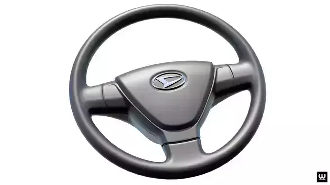 Daihatsu Steering Wheel Low-poly 3D model