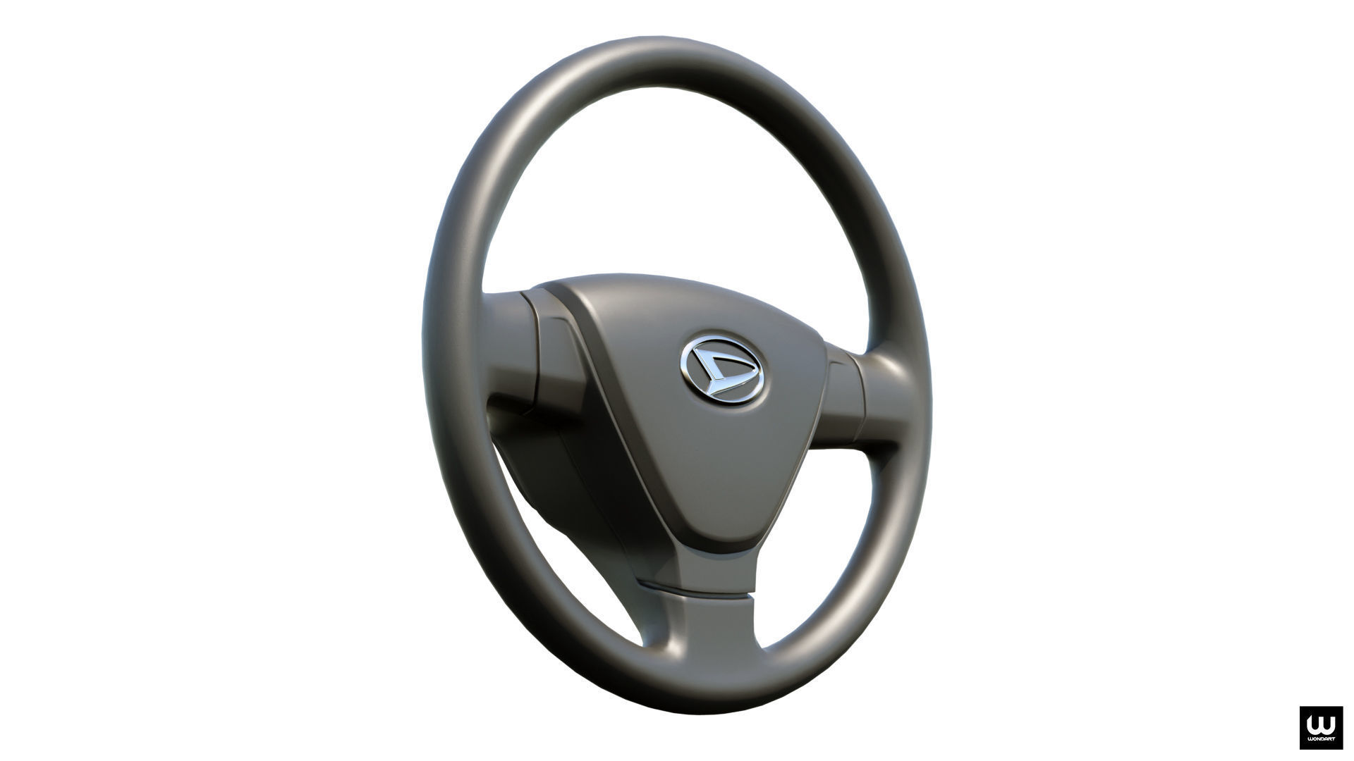 Daihatsu Steering Wheel Low-poly 3D model_3