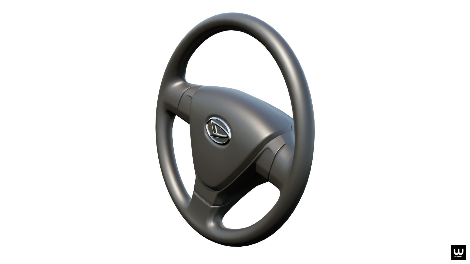 Daihatsu Steering Wheel Low-poly 3D model_6