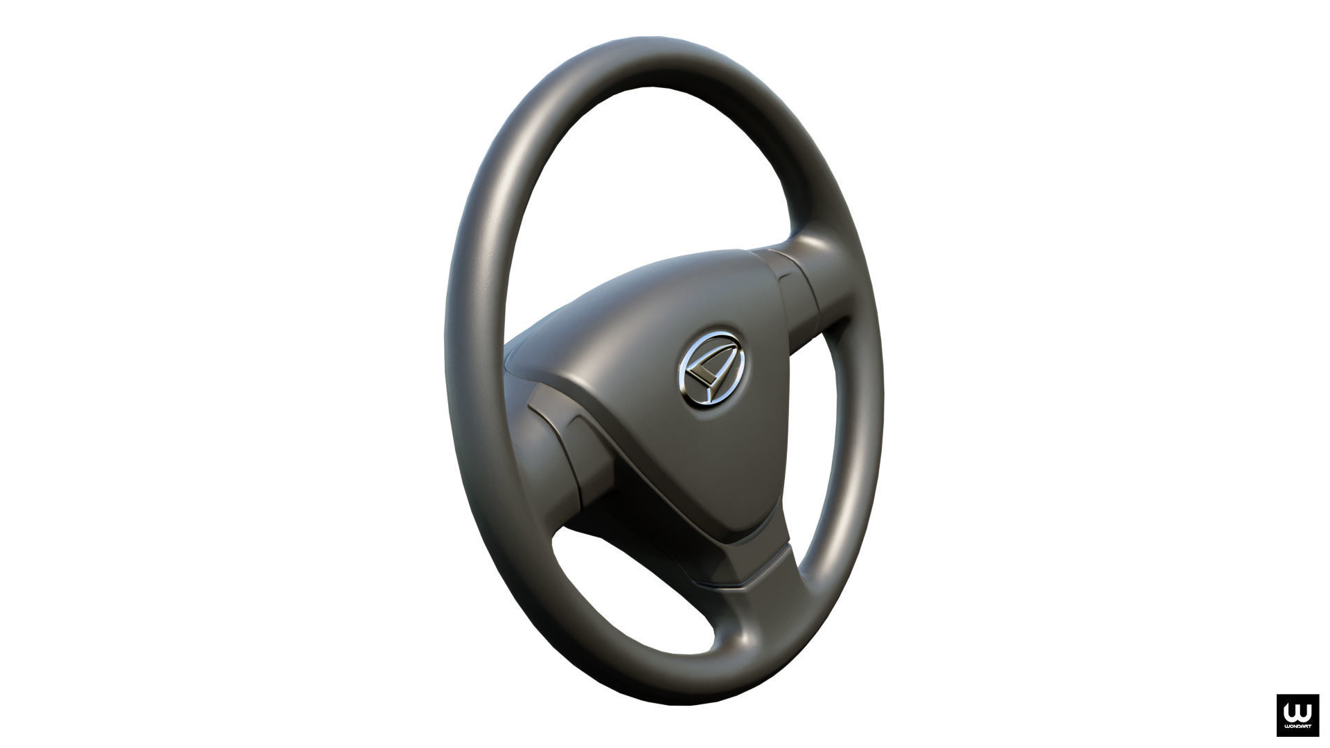 Daihatsu Steering Wheel Low-poly 3D model_5
