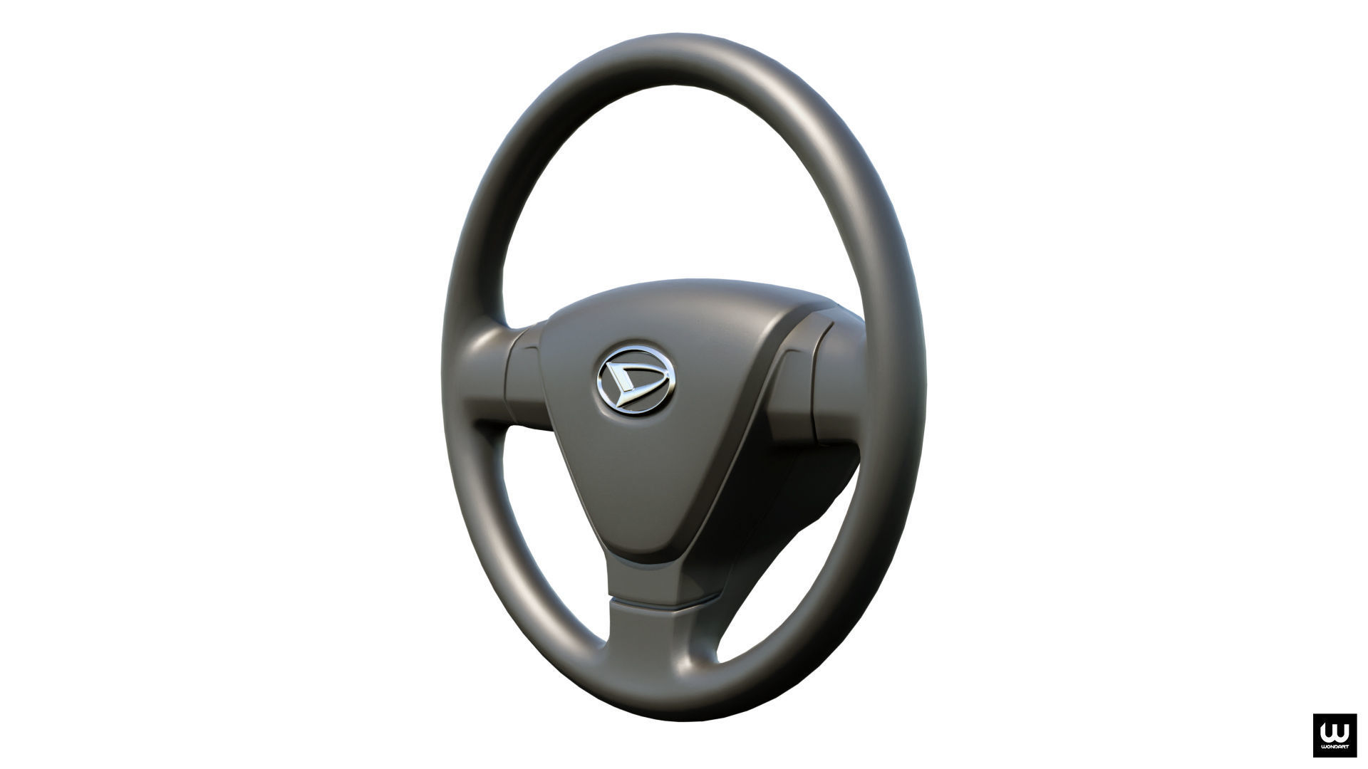 Daihatsu Steering Wheel Low-poly 3D model_2