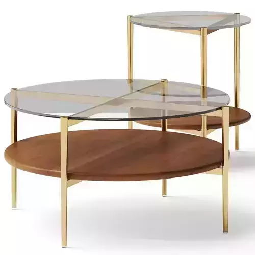 West Elm Mid-Century Art Display Coffee Side Table