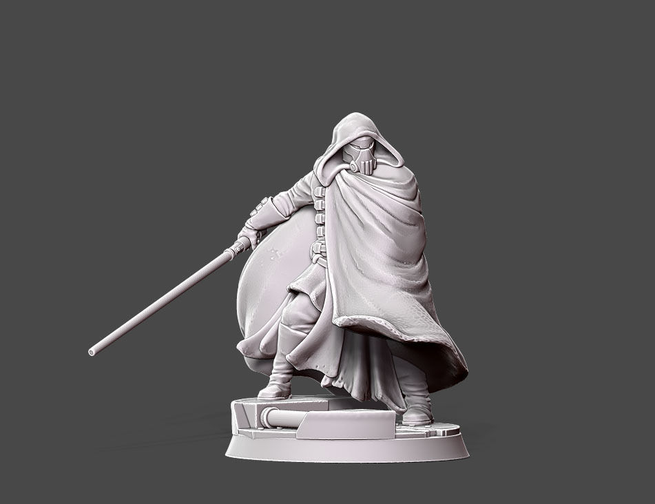 Dark adpet - 35 mm scale 3D print model_5