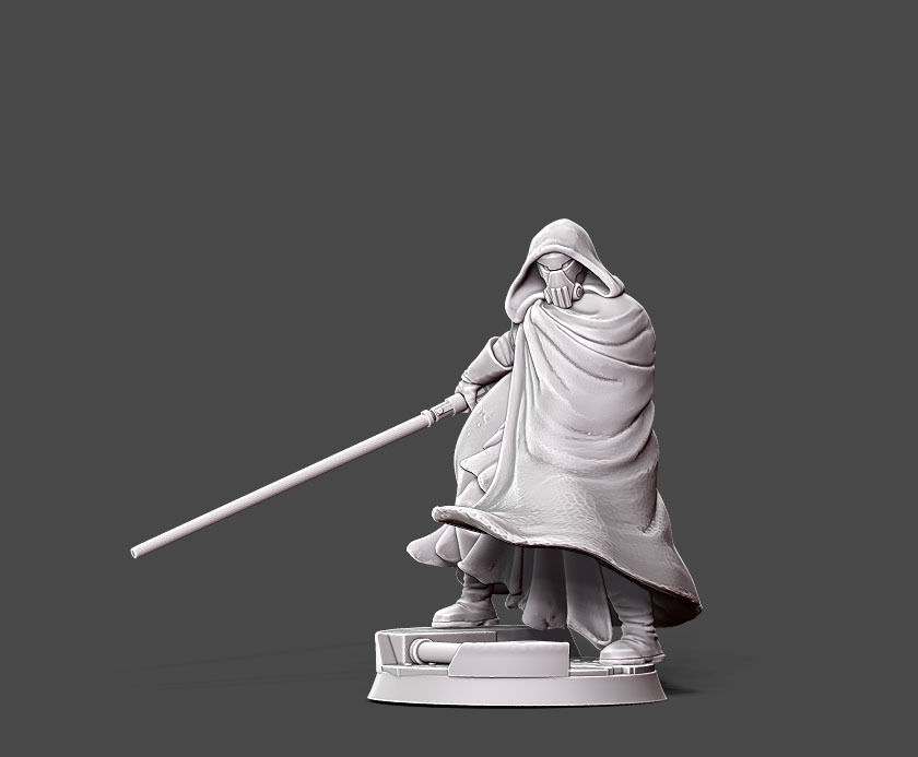 Dark adpet - 35 mm scale 3D print model_2