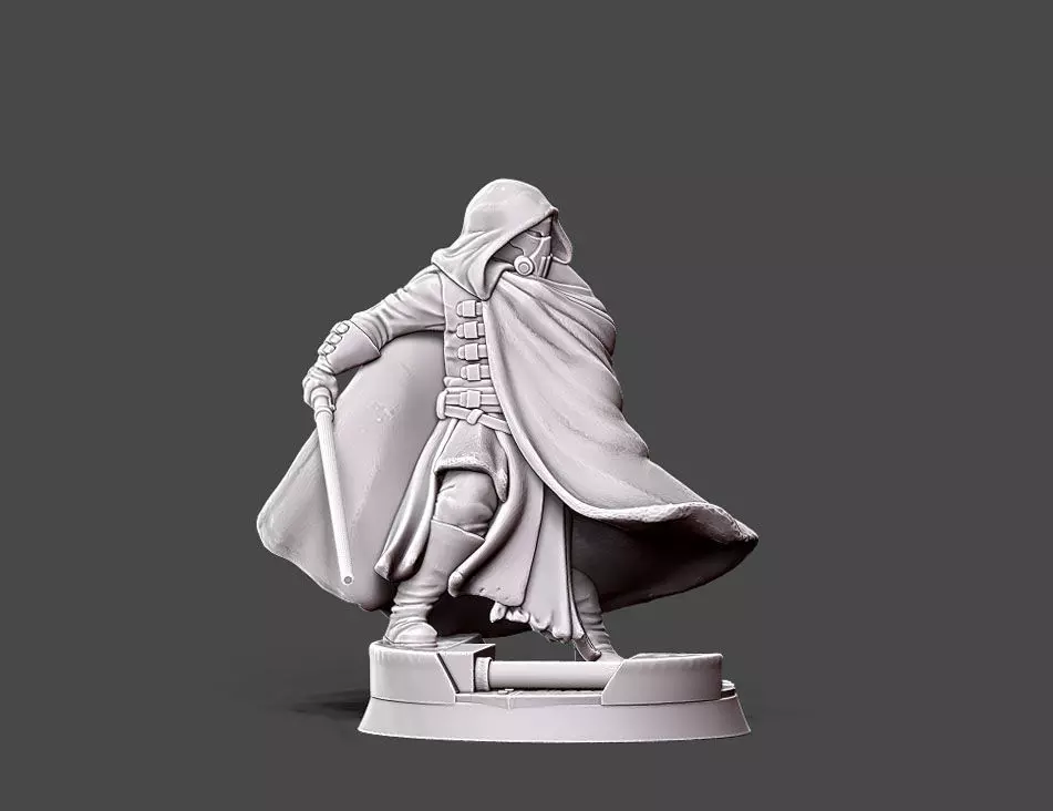 Dark adpet - 35 mm scale 3D print model_0