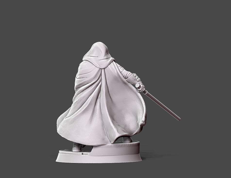 Dark adpet - 35 mm scale 3D print model_4