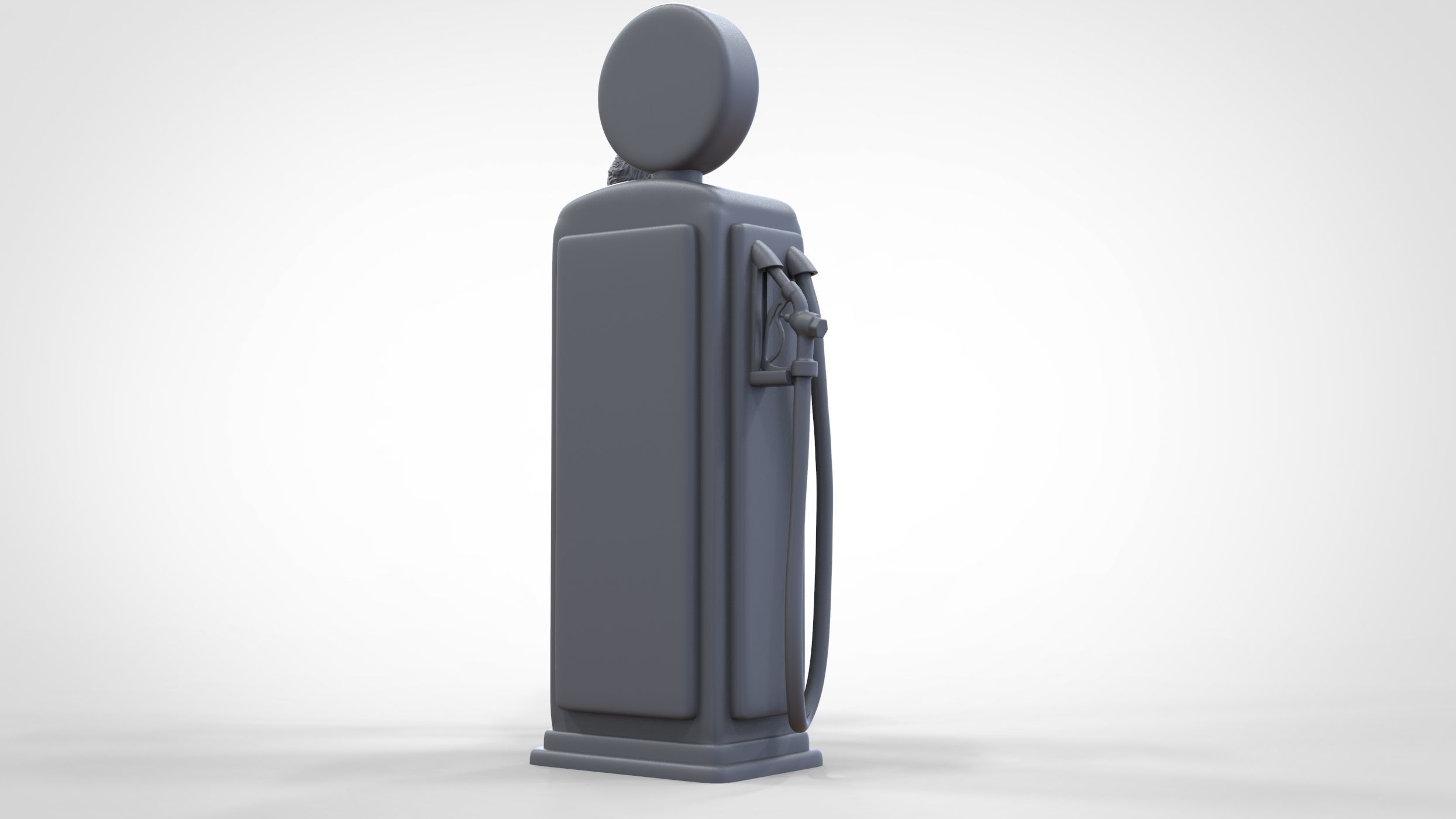 N3 Pin up girl with Gas Pump 3D print model_29