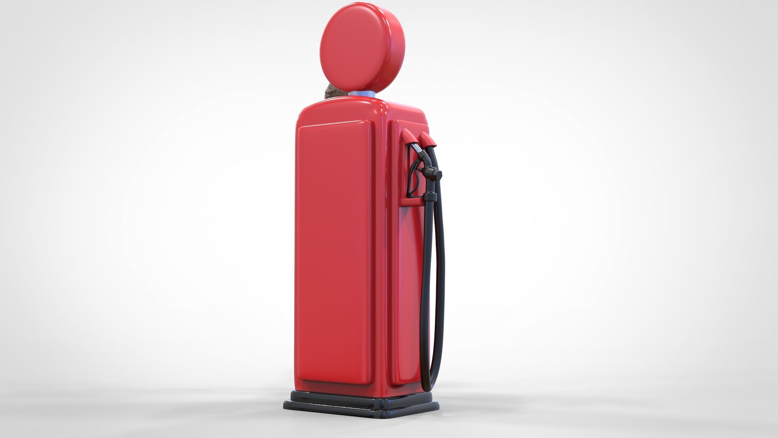 N3 Pin up girl with Gas Pump 3D print model_4