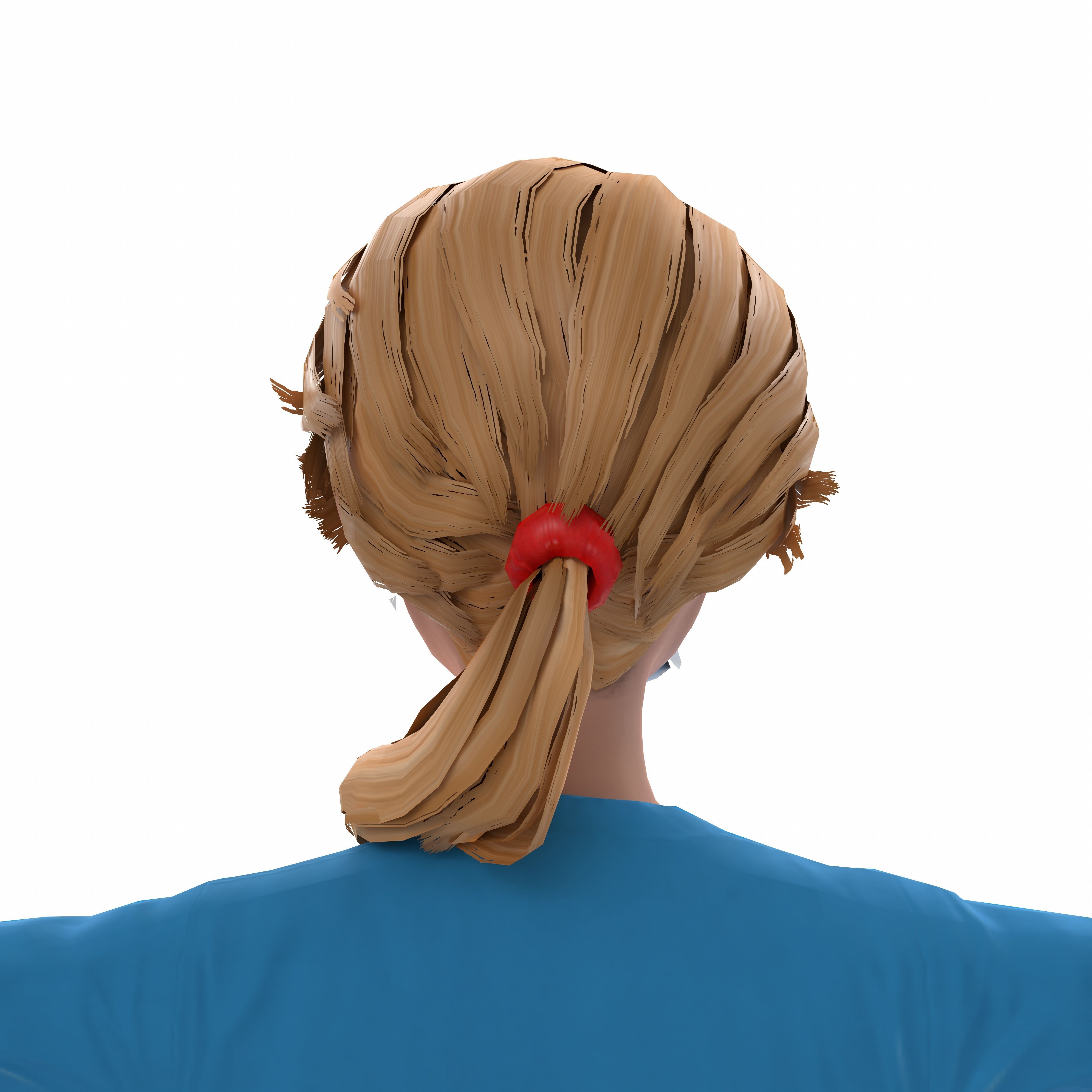 Nurse Girl Low-poly 3D model_3