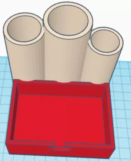 Pen or Pencil with id and business cards 3d model 3D print model