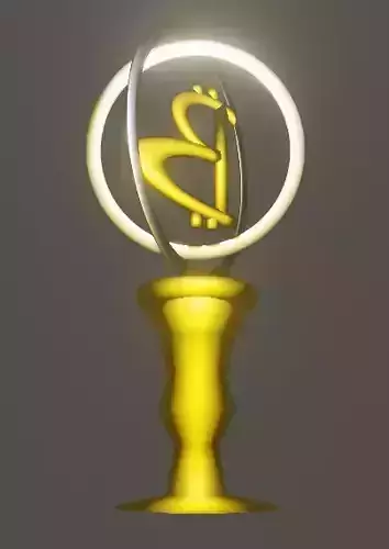 3d gold cup bitcoin