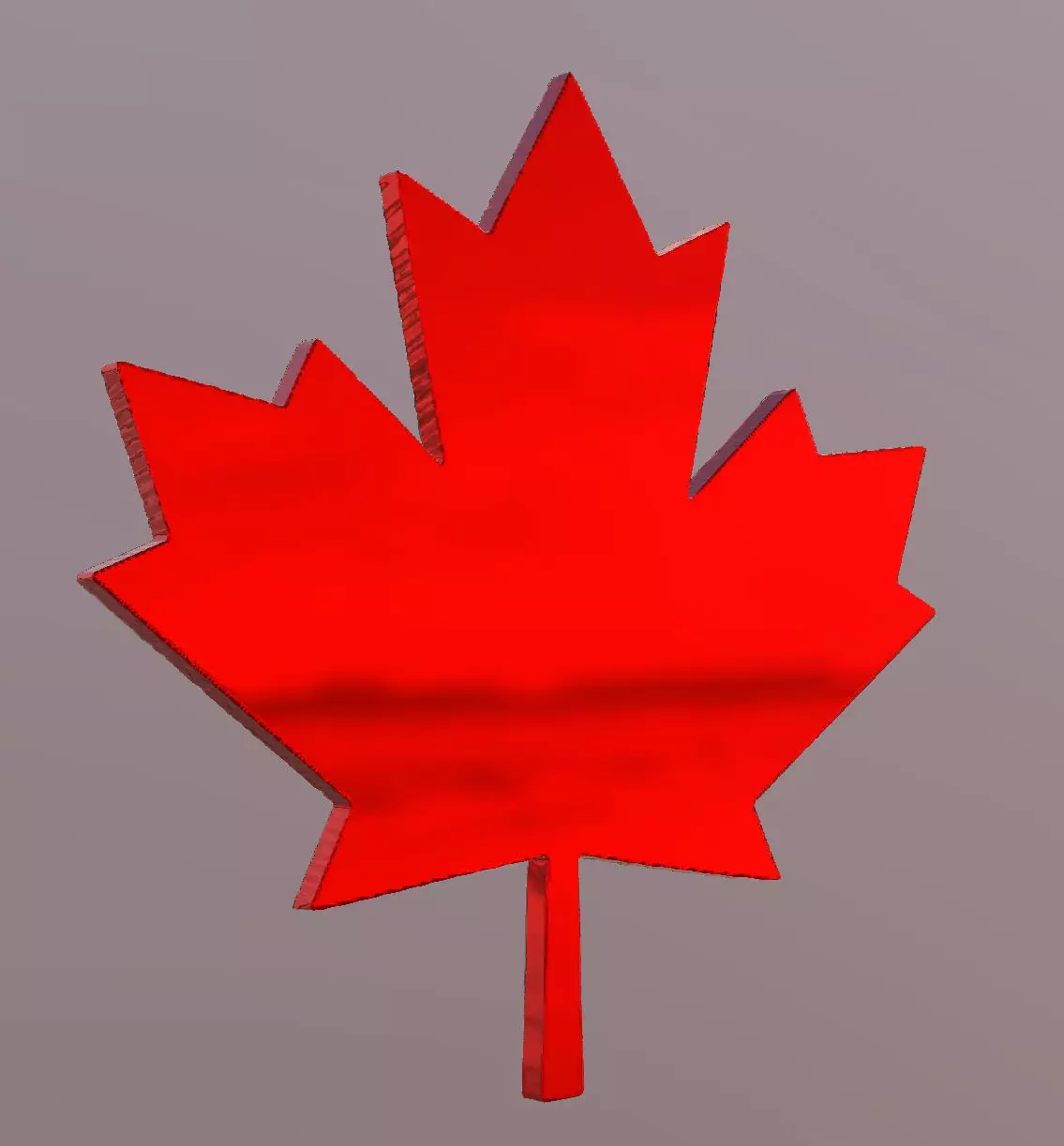 Maple leaf  3D model_0