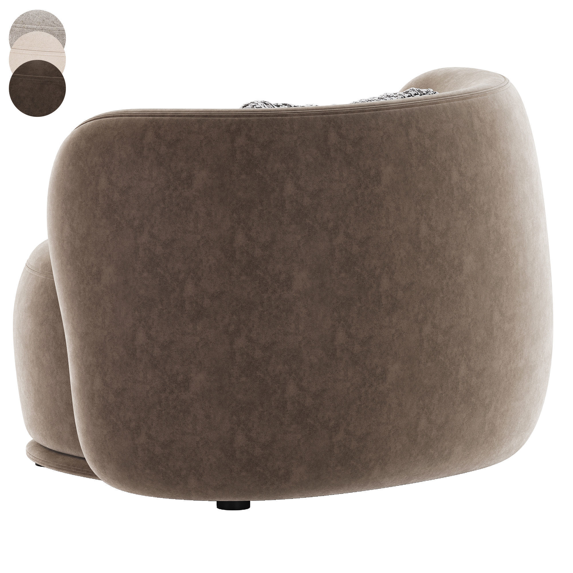 Rene Armchair  Meridiani 3D model_4