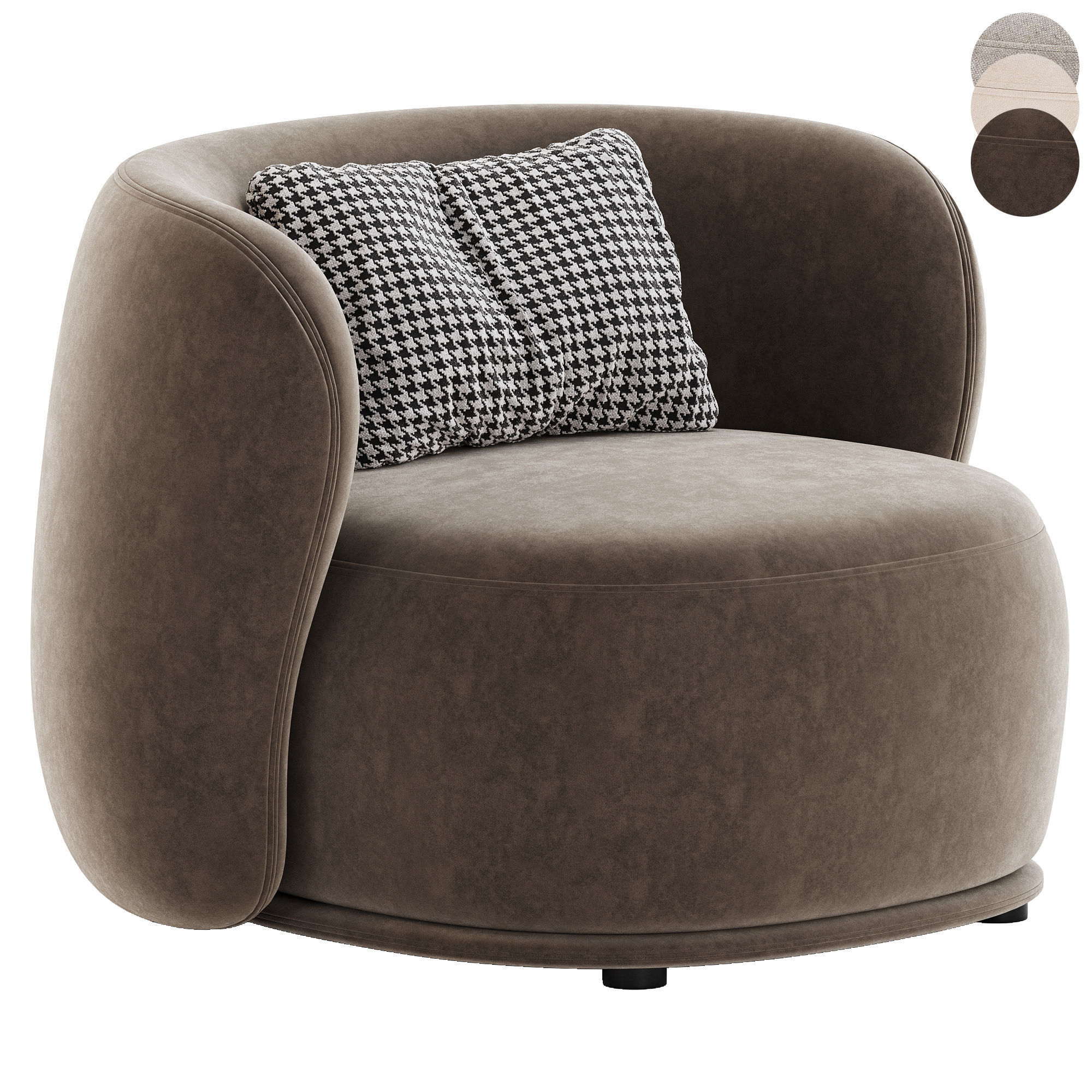 Rene Armchair  Meridiani 3D model_2