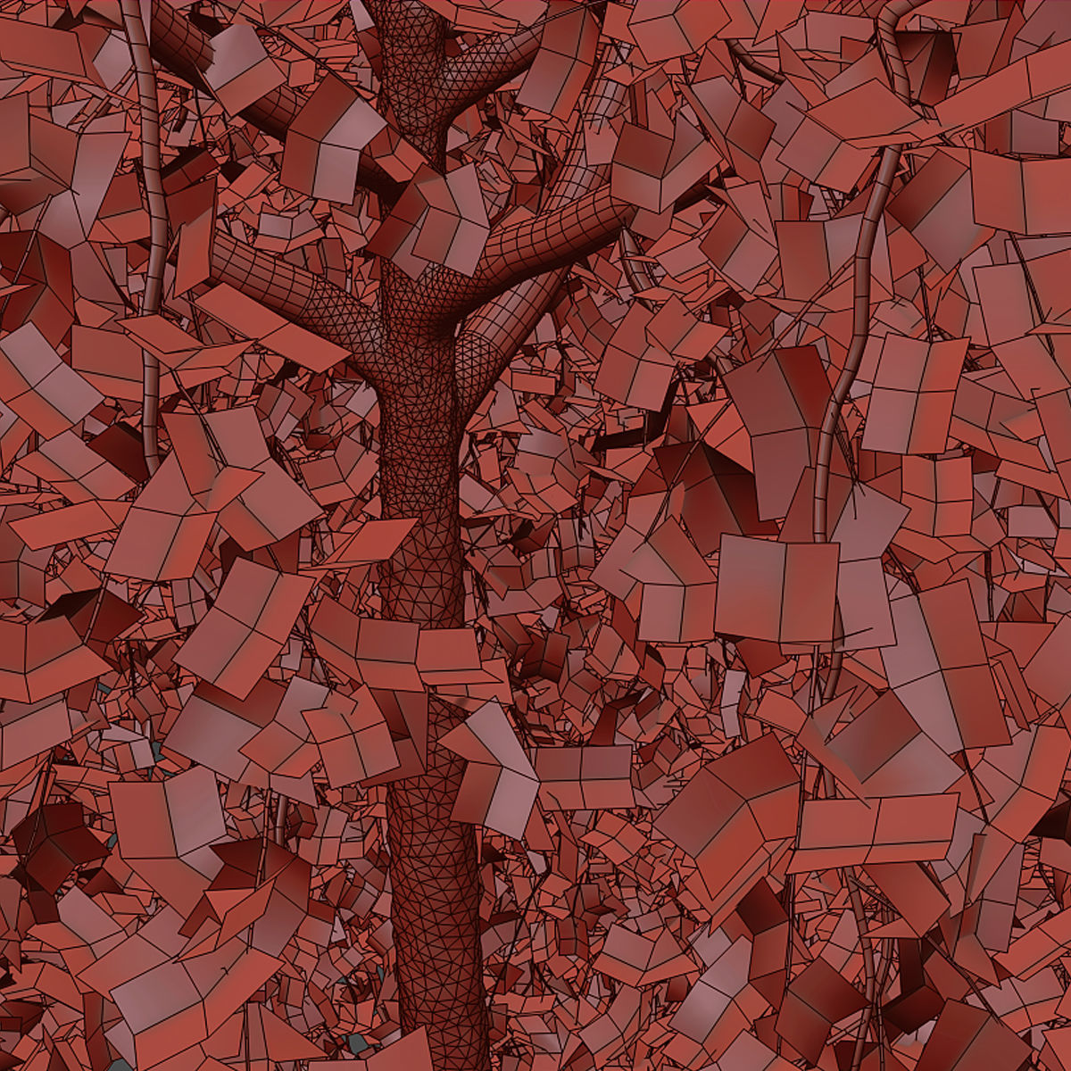 Fagus sylvatica Purpurea Pendula  3D model_4