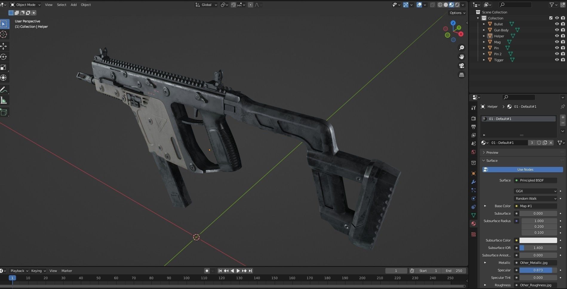 KRISS Vector  SMG Low-poly 3D model_23