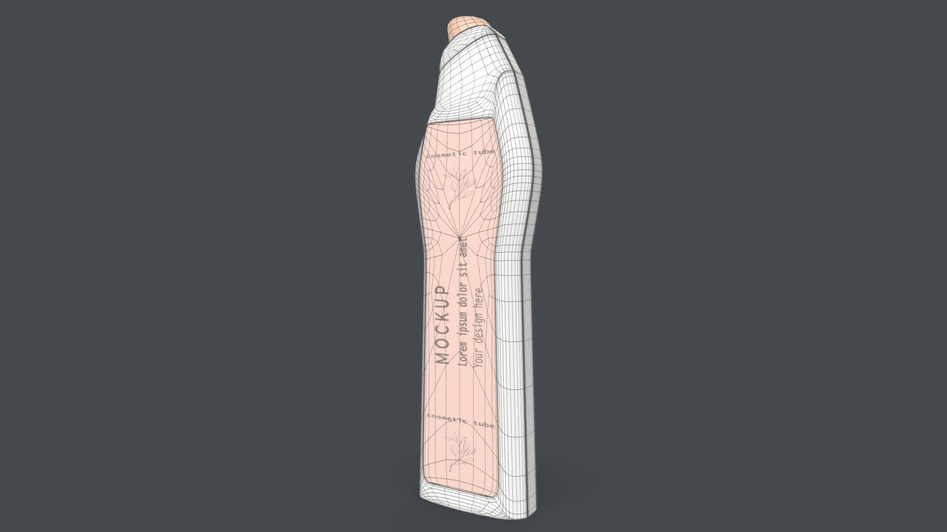 Natural Cream Box Low-poly 3D model_9