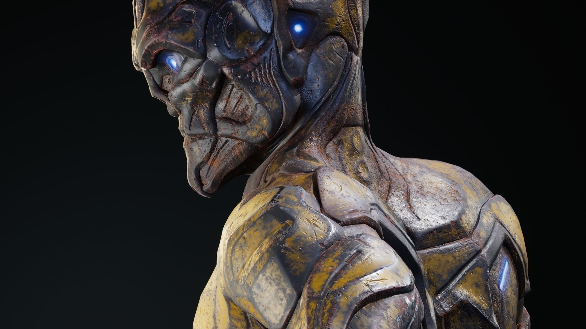 Sci-Fi Human M8 Low-poly 3D model_31