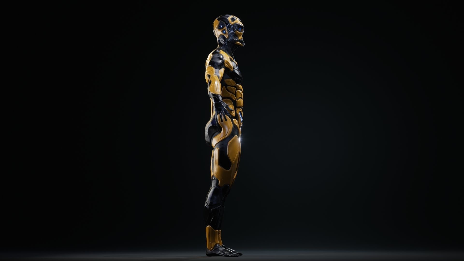 Sci-Fi Human M8 Low-poly 3D model_45