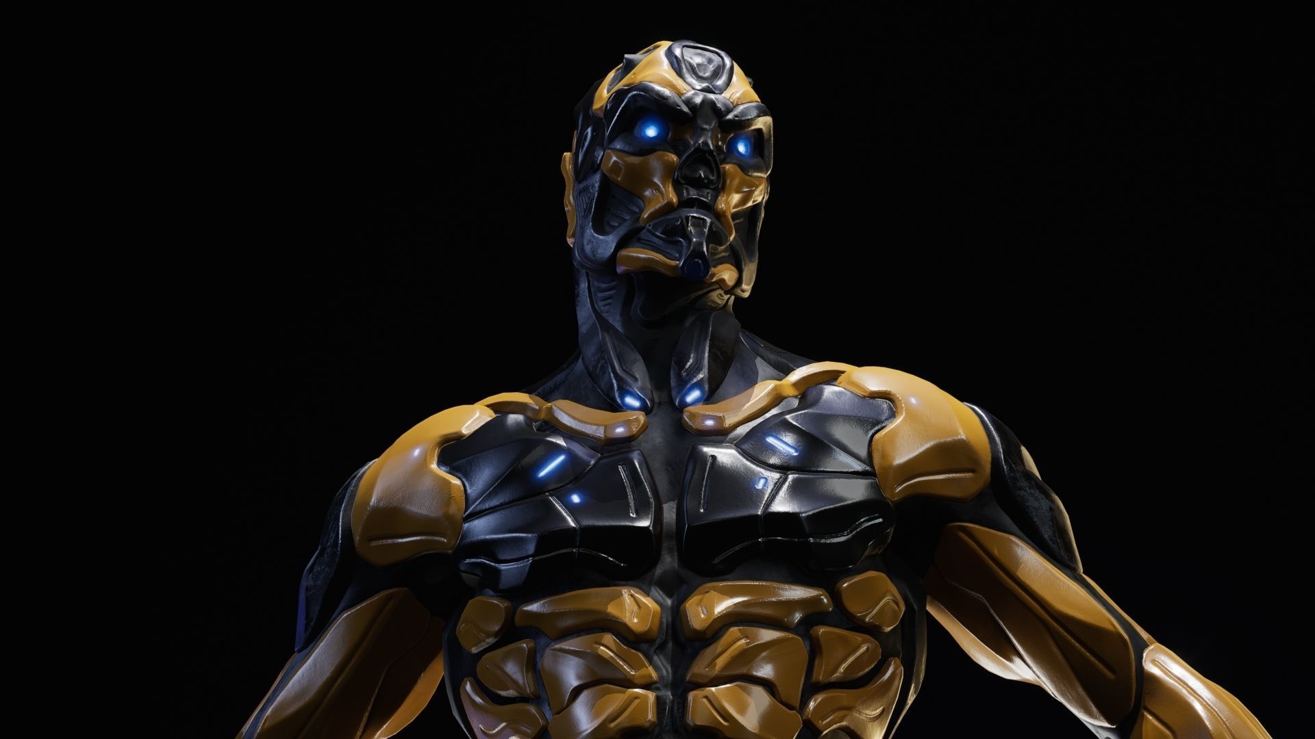 Sci-Fi Human M8 Low-poly 3D model_72