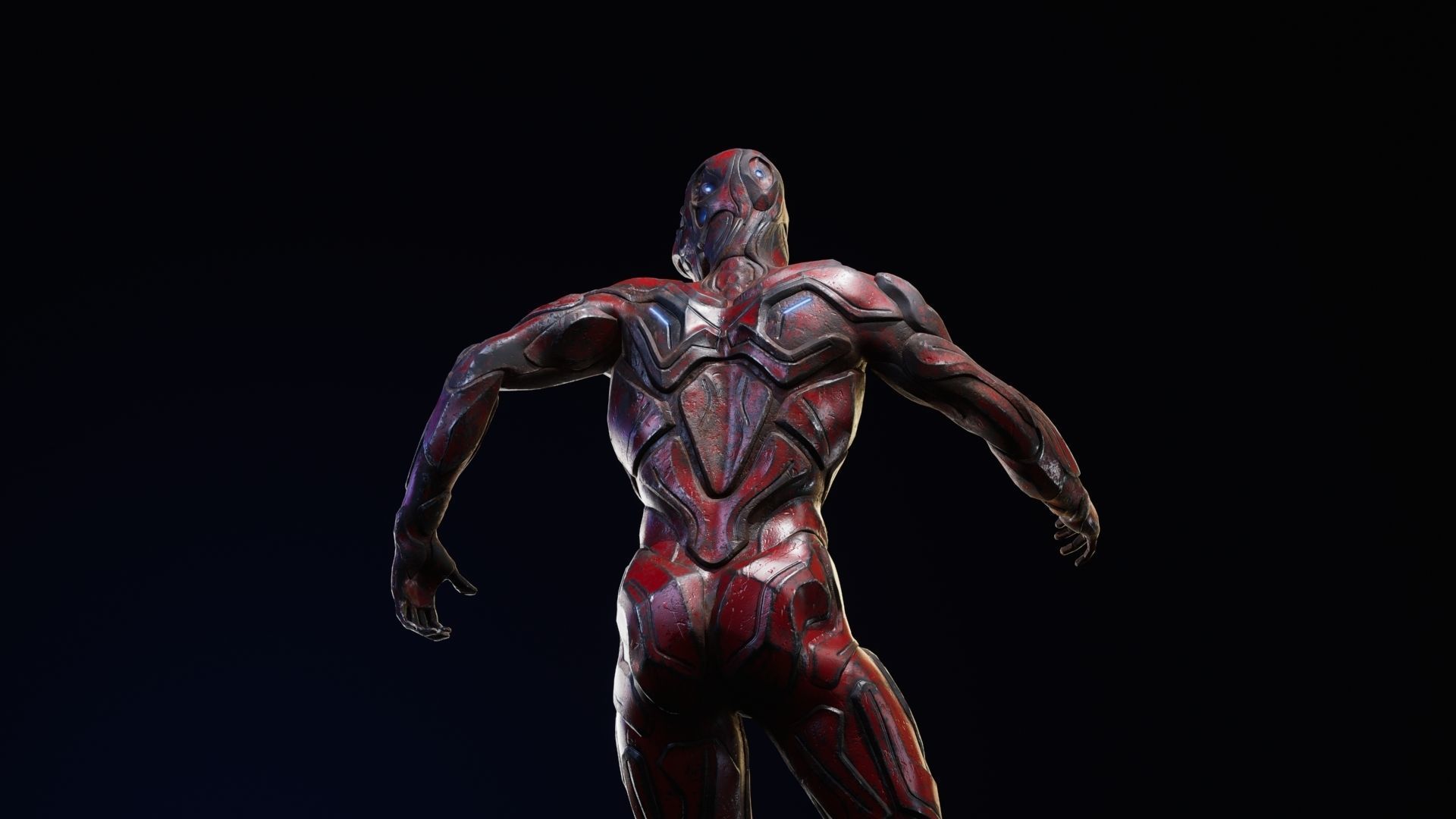 Sci-Fi Human M8 Low-poly 3D model_25