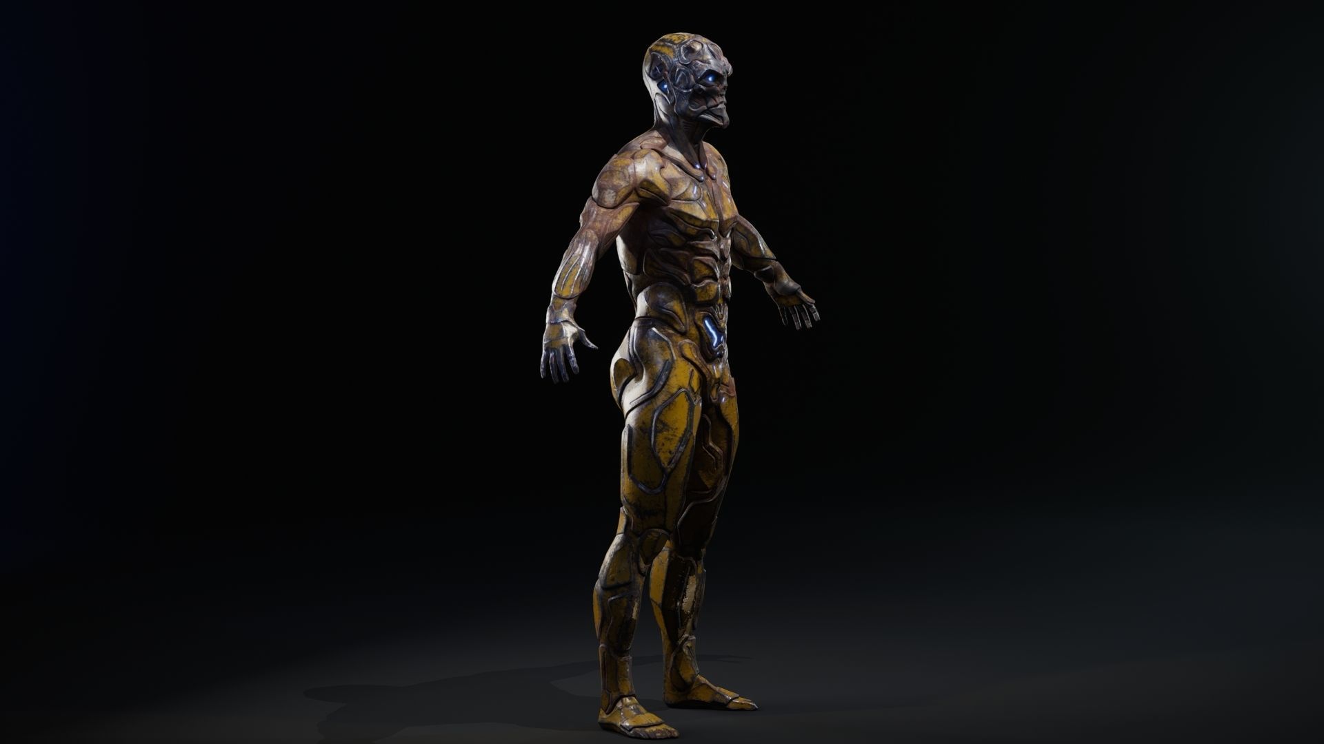 Sci-Fi Human M8 Low-poly 3D model_59