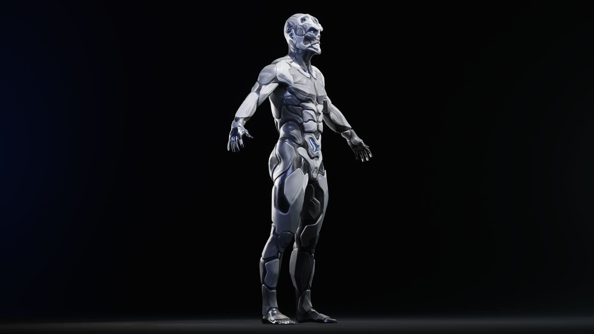 Sci-Fi Human M8 Low-poly 3D model_67