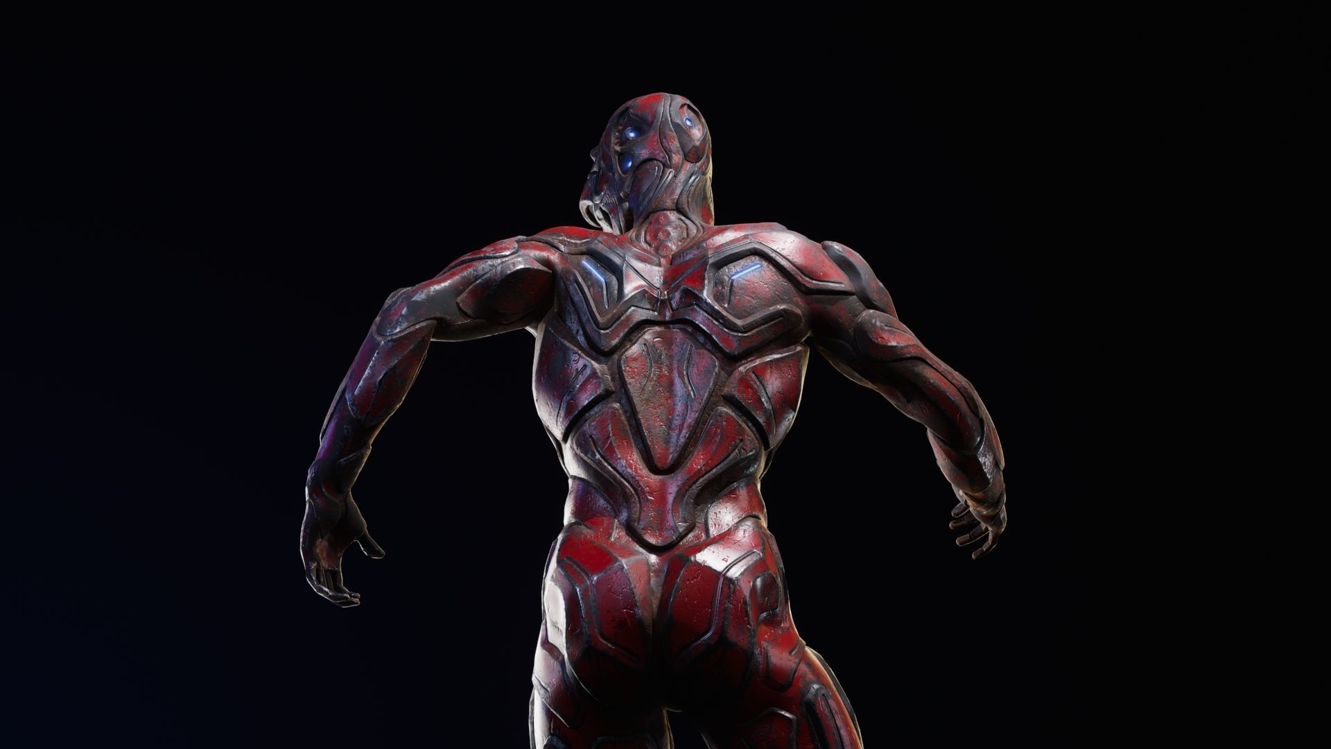 Sci-Fi Human M8 Low-poly 3D model_32