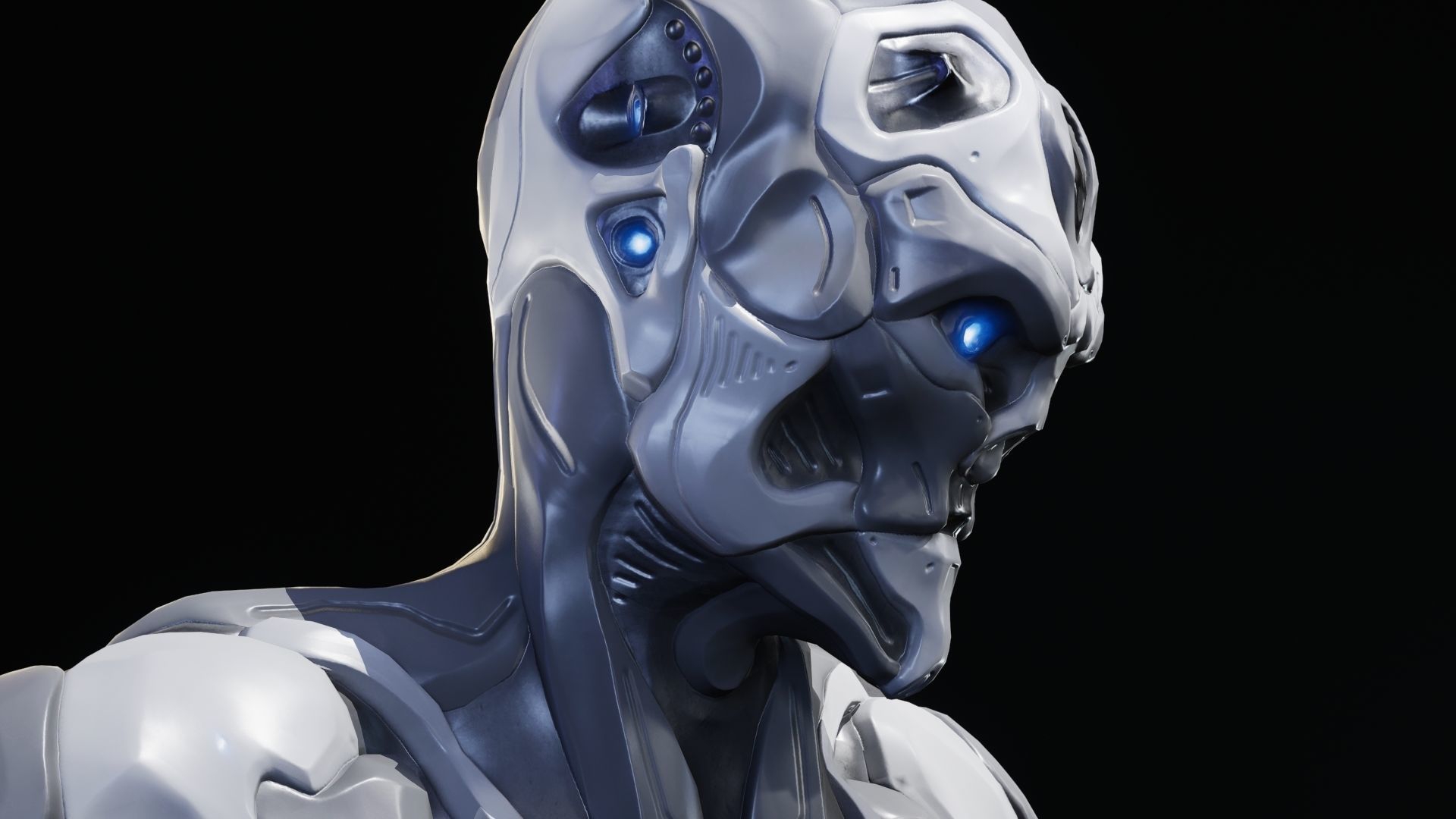 Sci-Fi Human M8 Low-poly 3D model_40