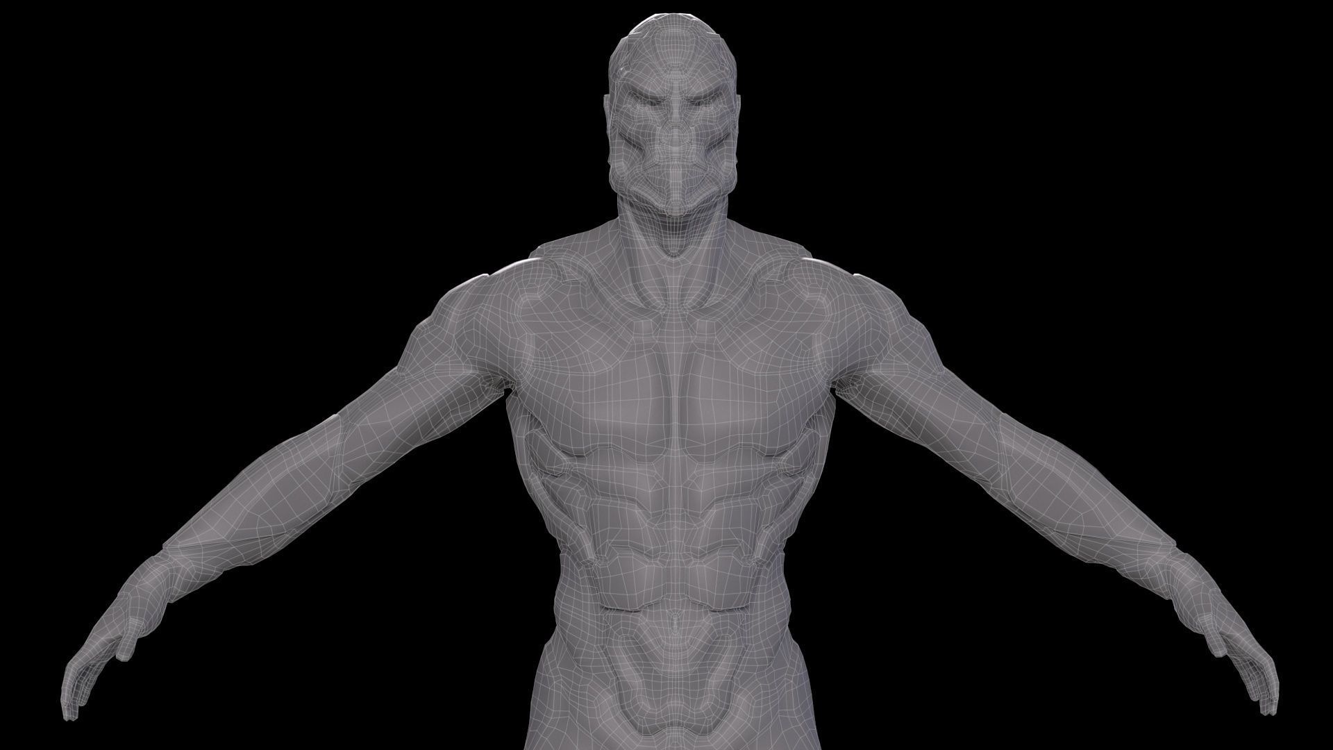 Sci-Fi Human M8 Low-poly 3D model_84