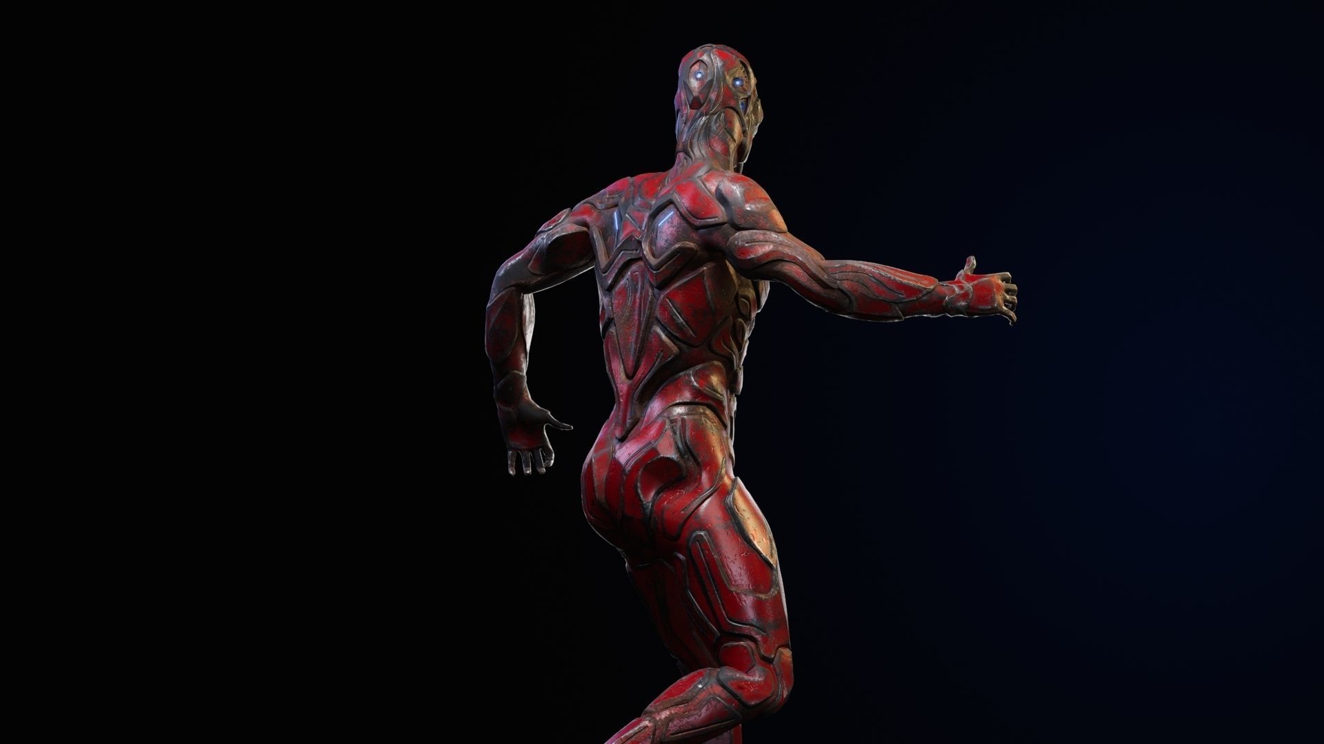 Sci-Fi Human M8 Low-poly 3D model_34
