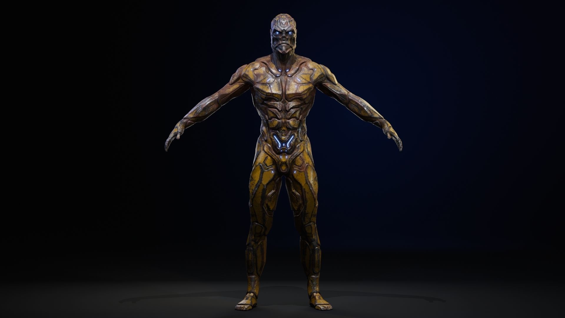 Sci-Fi Human M8 Low-poly 3D model_58