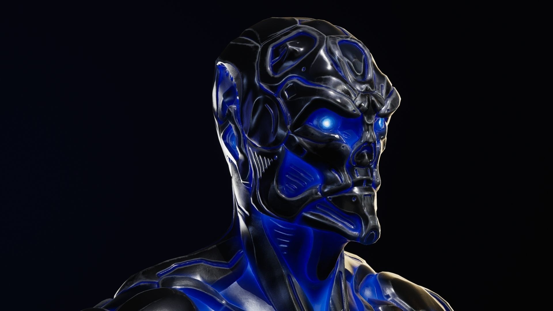 Sci-Fi Human M8 Low-poly 3D model_48