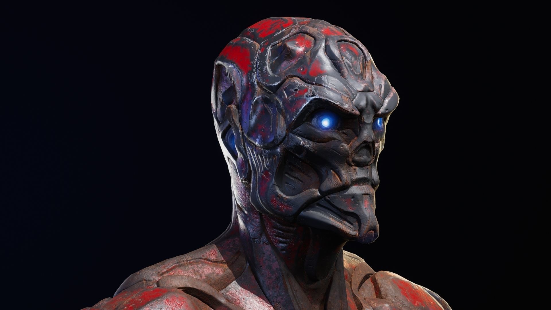 Sci-Fi Human M8 Low-poly 3D model_61